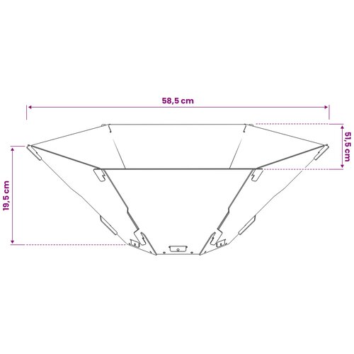  Kamin Crna 58,5 x 51,5 x 19,5 cm Čelik Slike