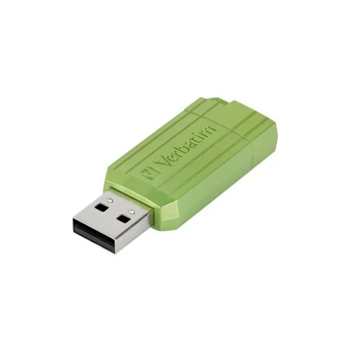 Verbatim USB DRIVE 2.0 PINSTRIPE USB stick 128 GB eukaliptus, zelena 49462 USB 2.0 Slike