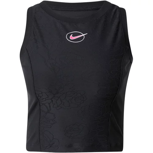 Nike Sportski top roza / crna / bijela