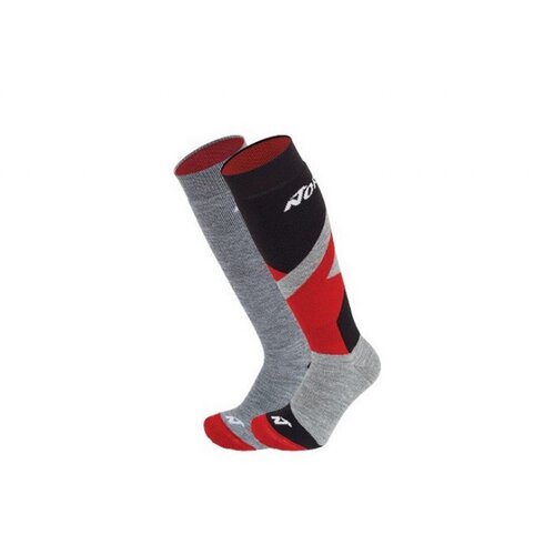 Čarape NORDICA DEČIJE MULTISPORT WINTER 2 para mid grey-red-black+mid grey 27-30 (S) Cene