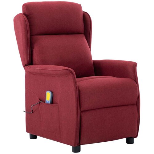  Massagerica s jastukom Burgundac 93.5 x 67.5 x 101.5 cm tkanina Cijene