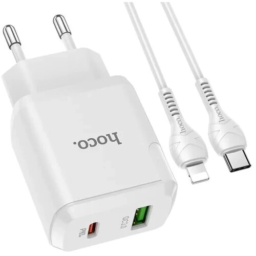Hoco. Punjač tip USB-A, USB-C 18W Slike