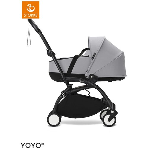 Stokke Ogrodje vozička black frame z new born shell Yoyo® stone Cene