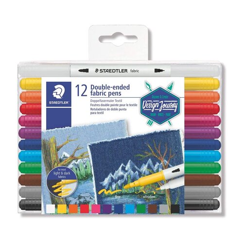 Staedtler Steadtler Design Journey marker za tekstil, dvostrani, 12 različitih boja Cijene