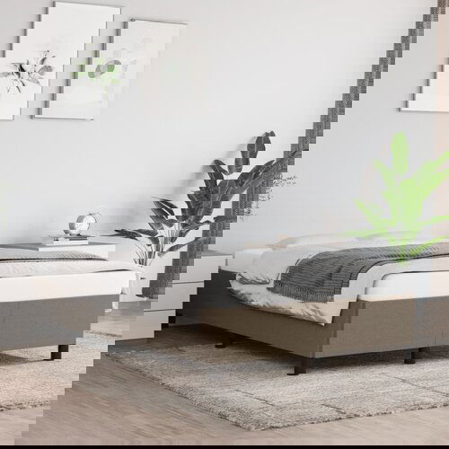 Furnova Posteljni okvir brez vzmetnice taupe 120x190 cm blago, (21937451) Slike