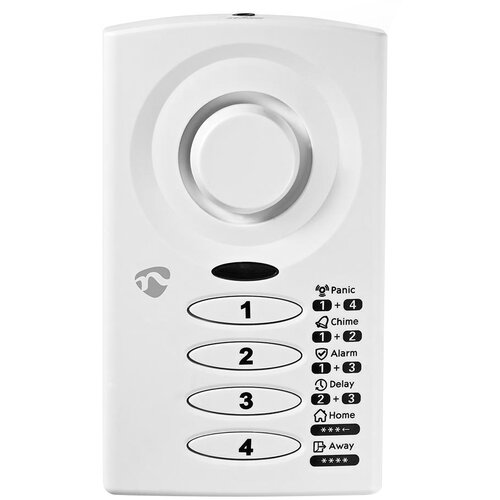 Nedis Alarm za vrata in okna s sireno 85 dB in magnetnim tipalom, Bela, (5000277689) Cene