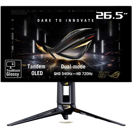 Asus rog swift oled PG27AQWP-G edition 20 26.5&amp;quot; 1440p hdr 540 hz / full hd 720 hz dual mode gaming monitor (black) Slike