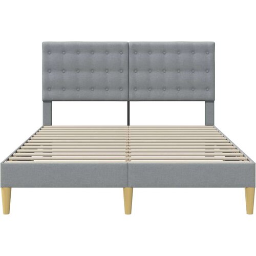  Okvir za krevet Svjetlosiva 120 x 200 cm Tkanina - Svjetlosiva 120 x 200 cm Slike