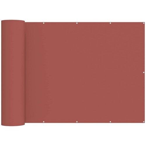  Zaslon za privatnost na balkonu 200 x 400 cm Polyester Terakota Slike