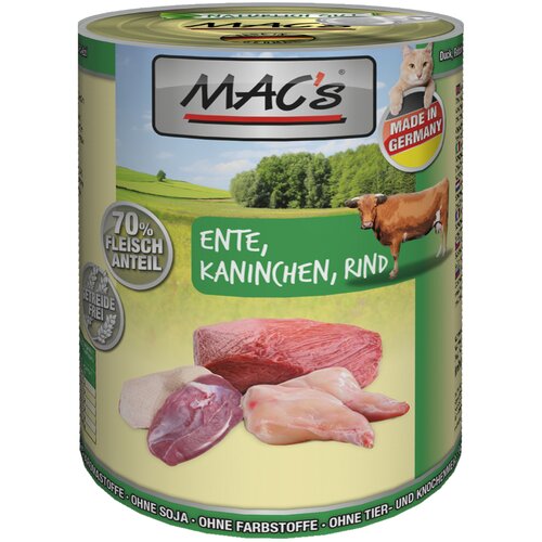 MAC&amp;#039;s MAC&amp;acute;s Cat 6 x 400 g - Raca, zajec, govedina Slike