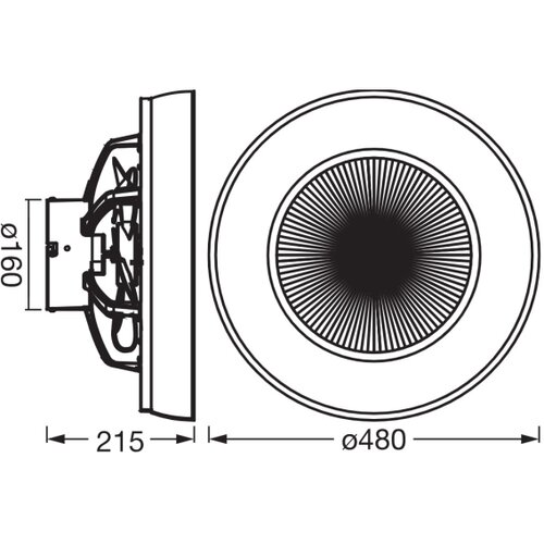 Osram LED prigu&amp;scaron;iva plafonsko svetlo sa ventilatorom (CEILING FAN) LED/49W/230V bela/zlatna + daljinski upravljač Slike