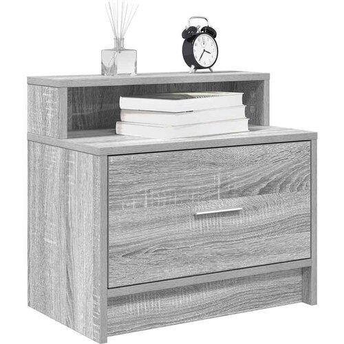 vidaXL Nočne omarice s predalom 2 kosa siva sonoma 51x31x47 cm Cene