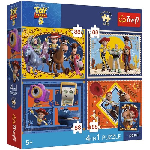 Trefl Igrača zgodba 5 - 4 x 88 delni Premium Plus otro&scaron;ki puzzle - Cene