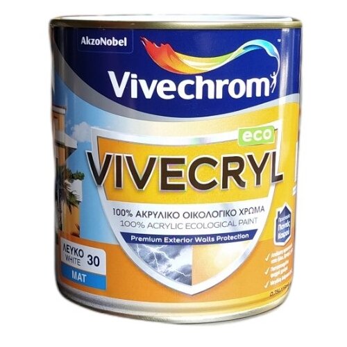VIVECHROM Akrilna mat boja za fasade 0,75l, White Vivecryl Eco Cene