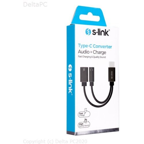 SLINK SL-TA45M 2u1 Adapter Type-C na Audio + Type-C Slike