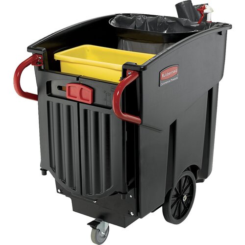 Rubbermaid Pomični zbiralnik odpadkov Mega BRUTE®, prostornina 400 l, VxŠxG 1080 x 700 x 1330 mm, polietilen/kovina Cene