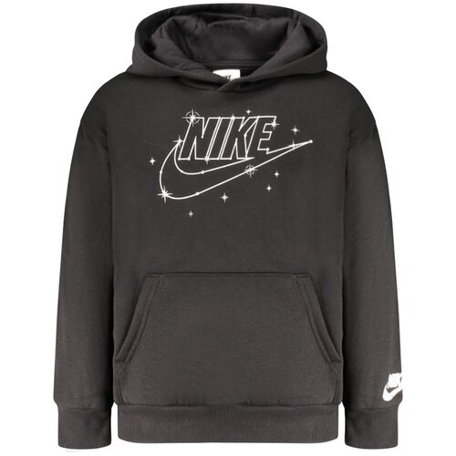 Nike Dječja Crna Majica s Kapuljačom na Patentni Zatvarač Slike