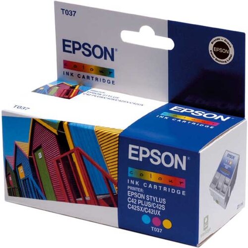  Kartu&amp;scaron;a Epson T037 barvna - original Slike