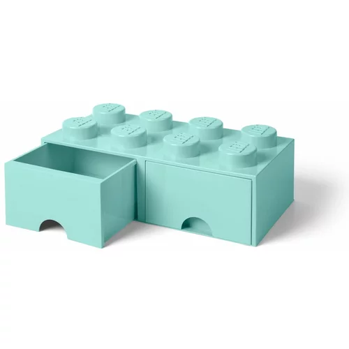 Lego Mint zelena škatla za shranjevanje z dvema predaloma LEGO®