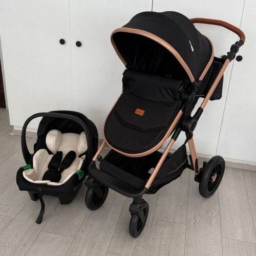 Bambino Mondo kolica za bebe 3u1, crna Slike