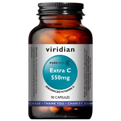 Viridian Nutrition Vitamin C PureWay ExtraC Viridian, 550mg (90 kapsul)