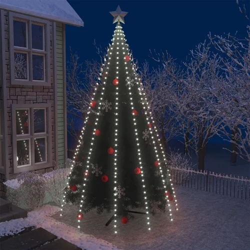  Svjetla za drvce s 500 LED žarulja ledena bijela 500 cm