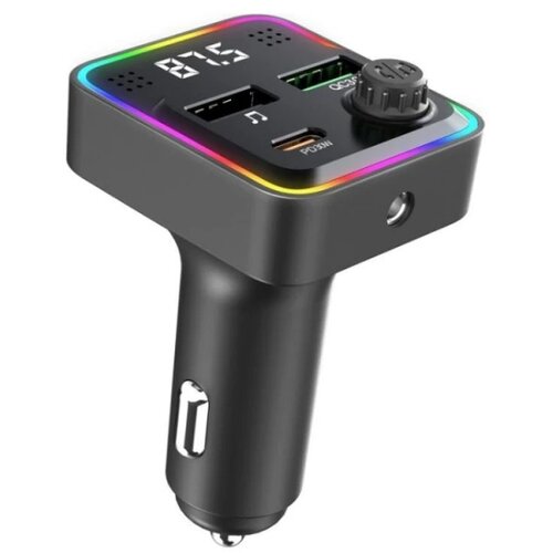Kettz fm transmiter i punjač floyd Bluetooth/2xUSB QC3.0/Type-C PD30W/LED Slike