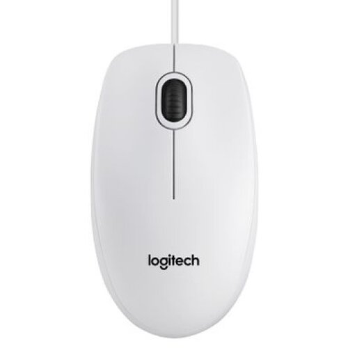 Logitech Mi&amp;scaron; LOGITECH B100, USB, optical, white, 910-003360 Slike