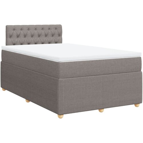 Maison Chic Box spring postelja - Vzmetna postelja z vzmetnico taupe 120x190 cm blago SL24660, (21879510) Cene