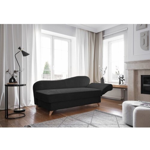 Miuform Antracitno siv ležalnik iz rebrastega žameta (desni kot) Chic Charlotte &amp;ndash; Slike