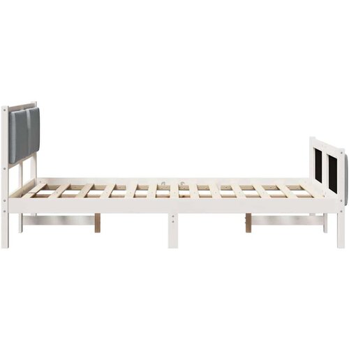  Okvir za krevet Svijetlo siva 120 x 190 cm tkanina Slike