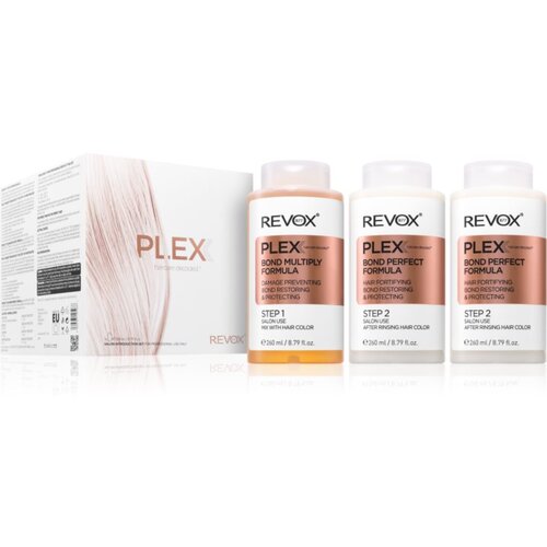 REVOX B77 Plex Hair Rebuilding System Professional Set set za barvane in poškodovane lase za profesionalno uporabo 3x260 ml Cene