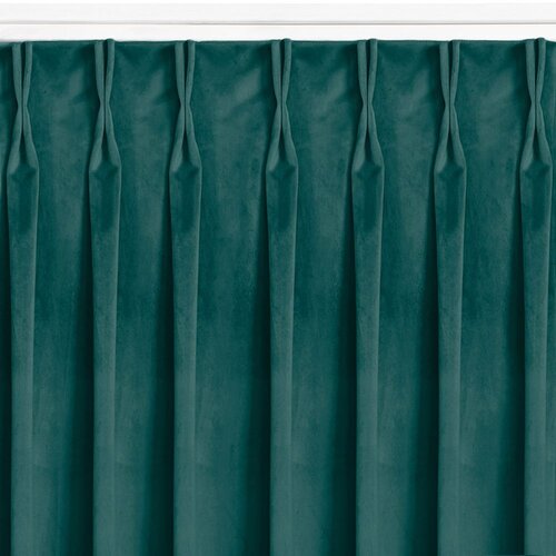  Curtain VILA color maritime style classic flex 9.5 cm with double pleat velvet 200x300 HOMEDE Slike