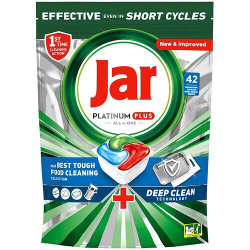 Jar Platinum Plus All-in-One kapsule za perilicu posuđa, Fresh Herbal Breeze 42 kom Cijene