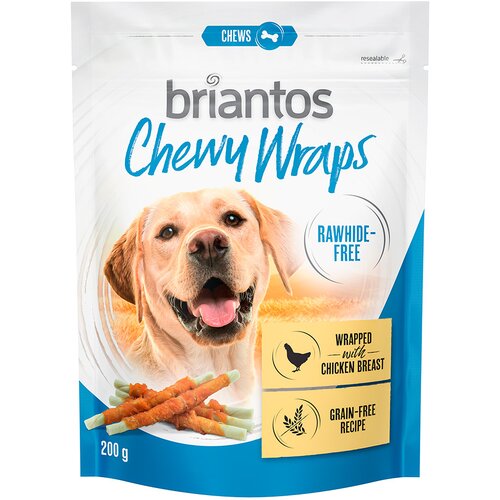 briantos Chewy Wraps bez sirove kože, za pse - Piletina 2 x 200 g Cijene