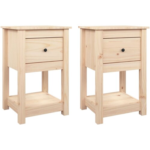 Maison Chic Dvo delni komplet Nočne omarice - Nočne mize 40x35x61,5 cm trdna borovina, (21690600) Cene