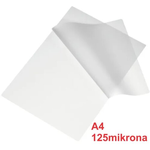  Folija za plastifikaciju A4 100listova 125mikrona (papir za laminaciju) Cene