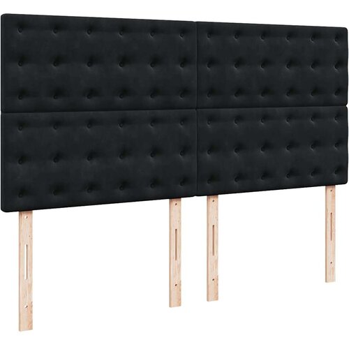 VidaXL otomanski okvir kreveta s madracima crni 180x200cm bar&amp;scaron;unasti Slike