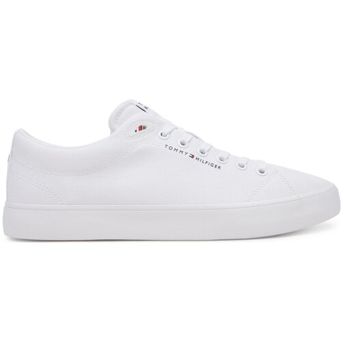 Tommy Hilfiger Tenis superge Th Hi Vulc Low Core Canvas FM0FM05396 Bela Slike
