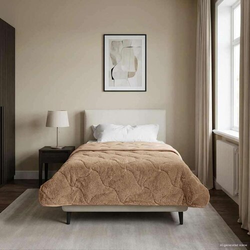  Zimska pokrivača &amp;Scaron;onerisan Sivo-smeđa 155 x 220 cm - Sivo-smeđa 155 x 220 cm Slike