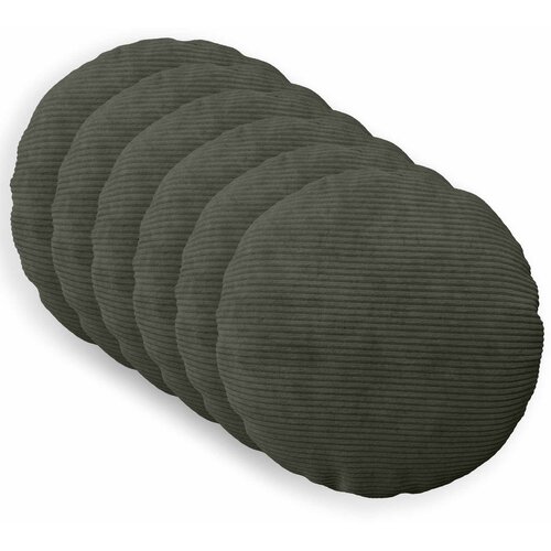  Presvlaka za jastuk 6 pcs HEERLEN Antracit Ø 40 cm Kord Cene