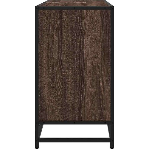 VidaXL Kupaonski ormarić za umivaonik smeđi hrast 65x33x60 cm Slike