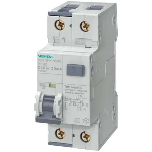 Siemens FID-zaščitni prekidač/instalacijski prekidač 2-polni 6 A 0.03 A 230 V 5SU1354-6KK06