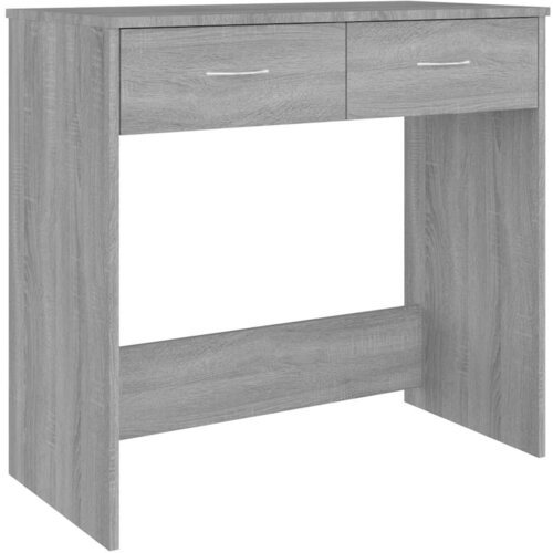  Radni stol boja hrasta sonome 80 x 40 x 75 cm konstruirano drvo Siva Slike