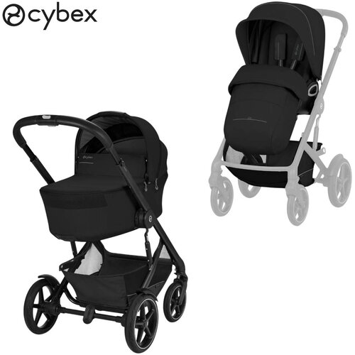 Cybex Gold&amp;reg; dječja kolica talos&amp;trade; s lux sa sklopivom ko&amp;scaron;arom moon black (black frame) Slike
