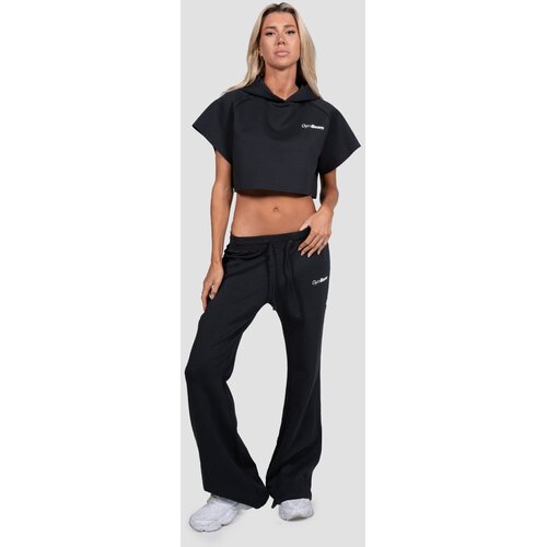 GymBeam Women&amp;lsquo;s Relay Cropped Hoodie Black XS Slike