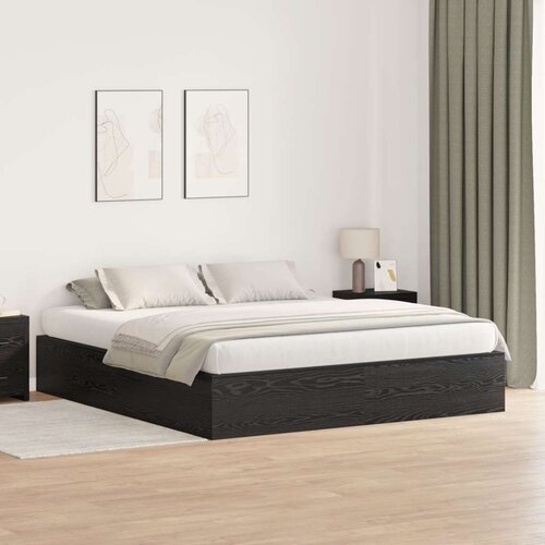  Krevet za pohranu Crni hrast 180x200 cm Slike