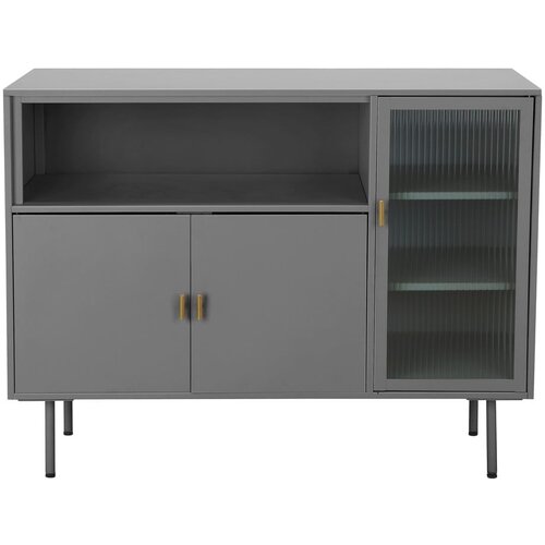Støraa Siva metalna vitrina 104x80 cm Rosalie – Cijene
