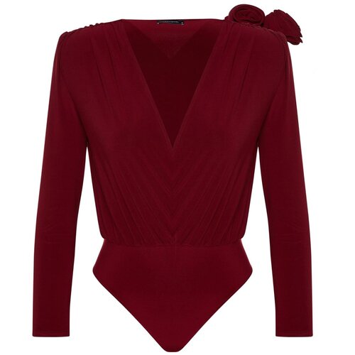 Trendyol ženski bodi Tpraw24Bd00012, burgundac Cene