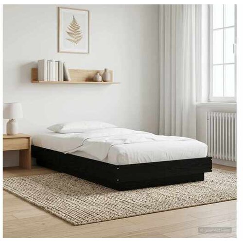 VidaXL Okvir kreveta za pod Crni hrast 80 x 210 cm Konstruirano drvo - Crni hrast 80 x 200 cm Slike